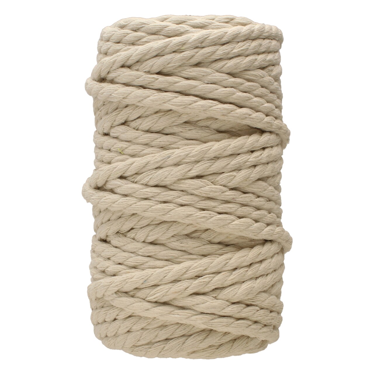 White Lion Macramé Cord – Cotton Rich Macrame Rope, 6 mm, 50 Feet, Yarn for Wall Decor, Crochet, Gift Wrapping, Wall Hanging, Plant Hangers, Handmade Crafts, Knitting